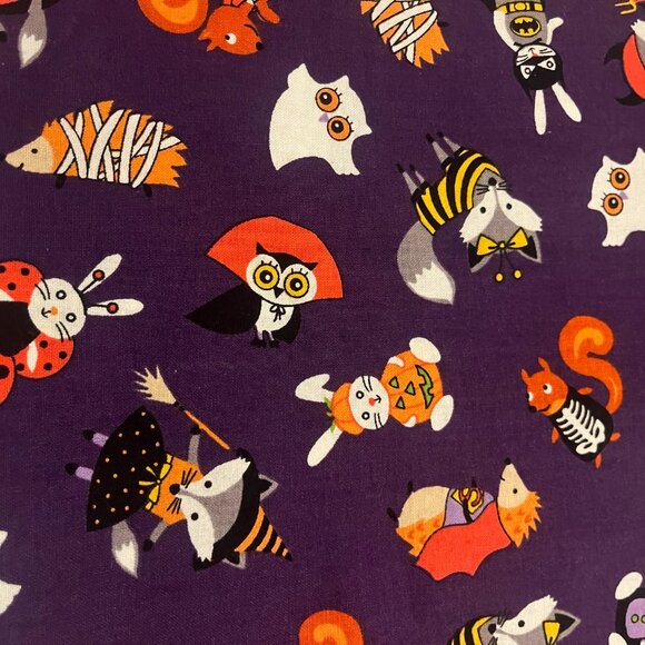 Adorable WOODLAND ANIMALS in COSTUMES Handmade Cotton Pillowcase - Picture 2 of 3